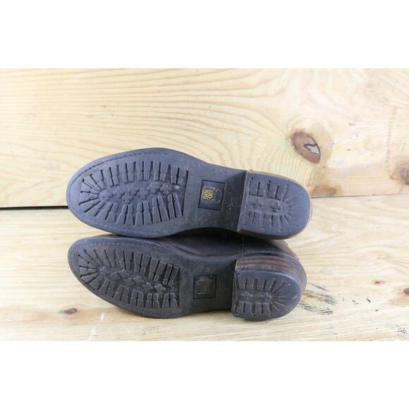 Dan Post Boots Mens 10D Brown Leather Cowboy Western Pull On - Picture 7 of 13